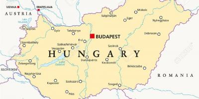 بوداپست محل نقشه جهان