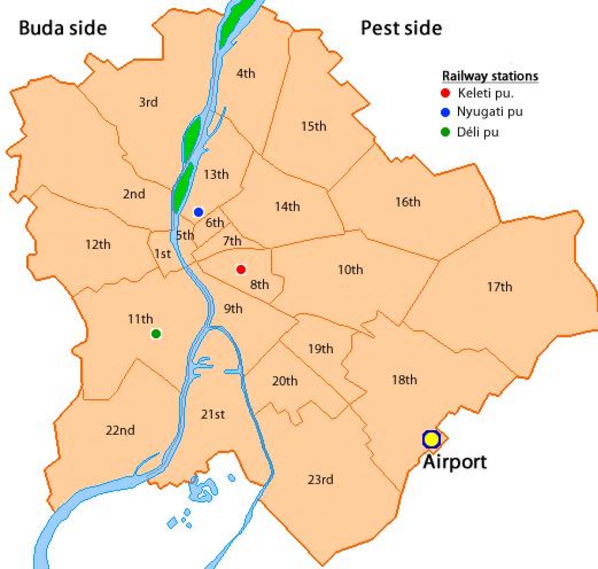 بوداپست 8th, نقشه منطقه
