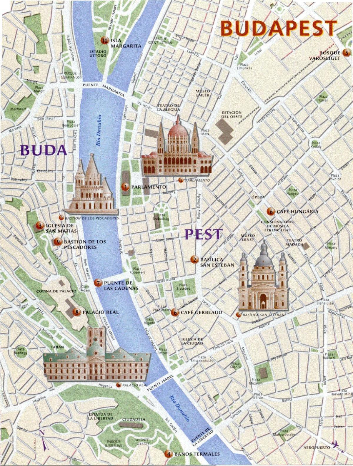 بوداپست نشانه نقشه