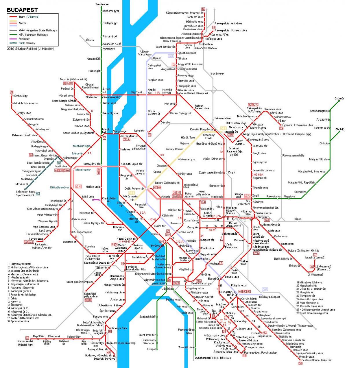 بوداپست نقشه مترو فرودگاه