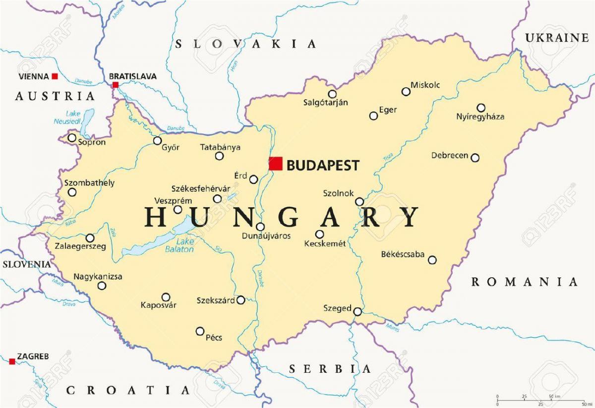 بوداپست محل نقشه جهان