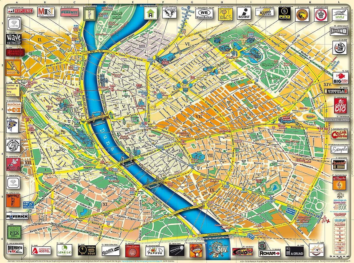 نقشه از پارک شهر بوداپست