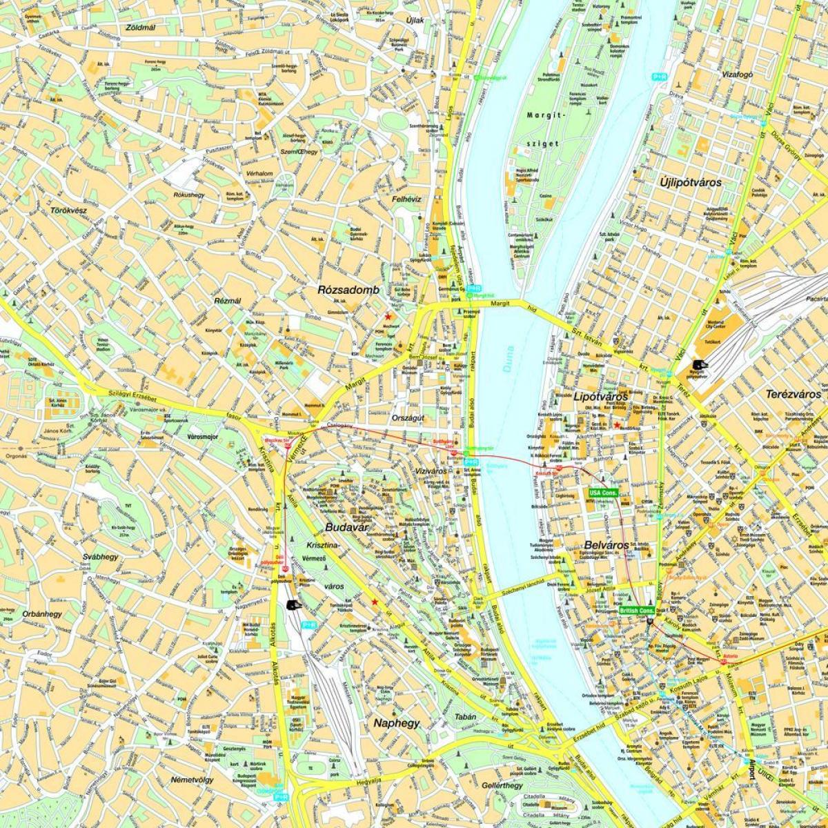 بوداپست مرکز نقشه